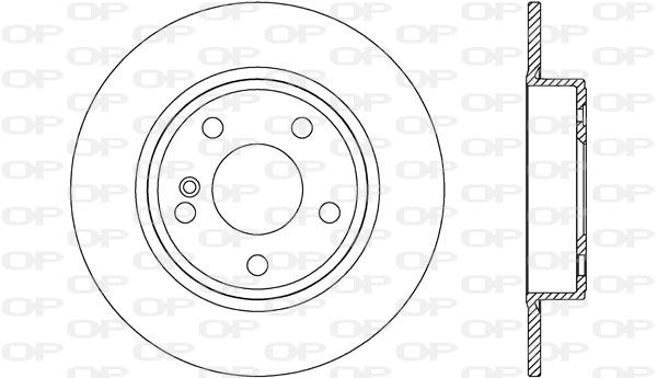 OPEN PARTS Тормозной диск BDR2642.10